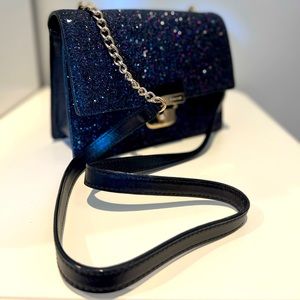 Kate Spade Sunset Lane Esmena Glitter Crossbody Bag - Black